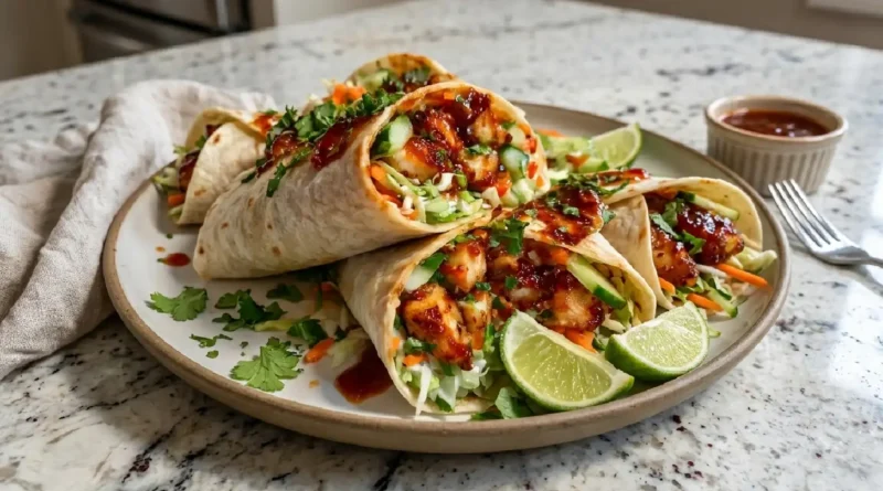 Sweet Chili Chicken Wraps Recipe